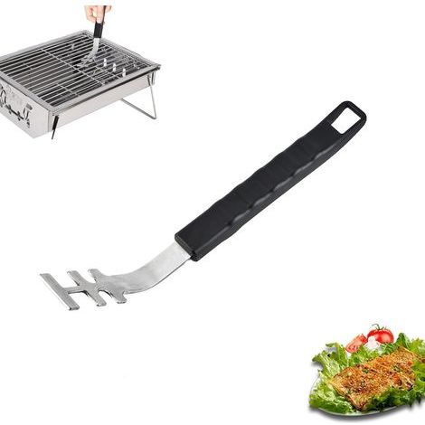 Grillzange aus Stahl – 28 cm langer, hitzebeständiger Griff für Stahl-/Gusseisengrills, universelles Zubehör für Grill, Garten und Camping (1/4)