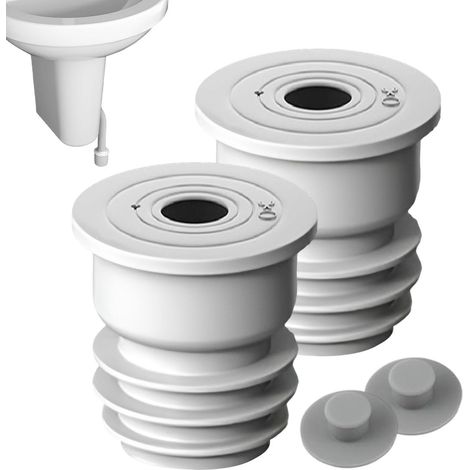 Joint d'échappement, joint de tuyau de vidange de machine à laver Bouchon de vidange de sol en silicone de 2 pièces pour tuyau d'égout - Bouchon d'étanchéité pour machine à laver, bague d'étanchéité (1/5)