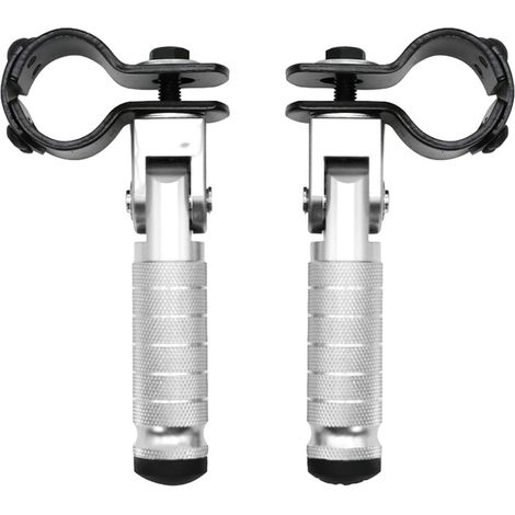 Repose-pieds de moto – Repose-pieds réglables et pliables pour passager arrière  Repose-pieds passager longue durée en aluminium CNC pour motos, cyclomoteurs, karts, vélos (1/5)