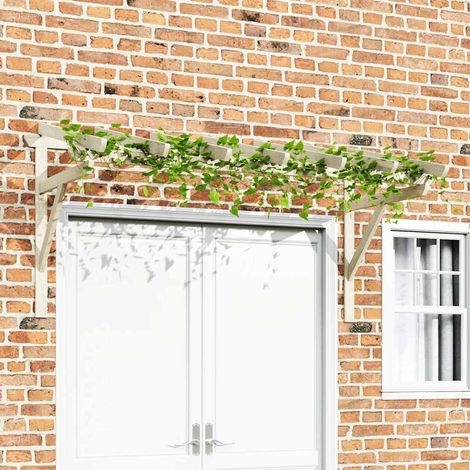 Marquise-Auvent de porte 200x100x100 cm Bois de pin solide (1/5)
