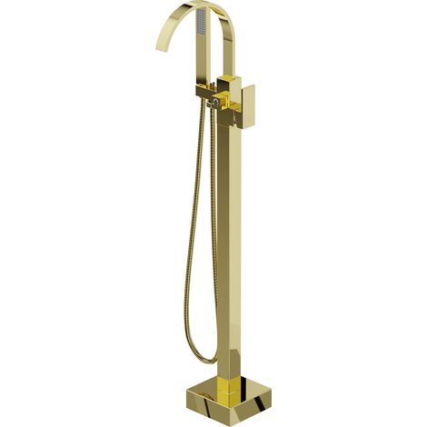 Mexen Veda rubinetto da bagno freestanding, oro - 75433-50 (1/5)