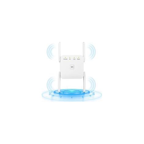 Répéteur WiFi AC1200 - Amplificateur WiFi avec Port Ethernet, Bouton WPS, Installation Facile, Compatible avec Box Internet (1/5)