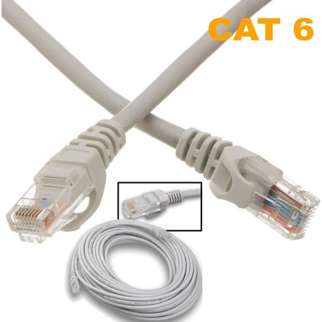 Câble réseau YMYNYLan 30 m, extension Cat-6 pour modem, routeur, ordinateur, prise Ethernet RJ45 -