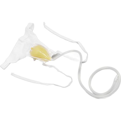 Collecteur d'urine 1000 ml portable et étanche, ceinture élastique en silicone, poche de drainage urinaire pour femmes (1/5)