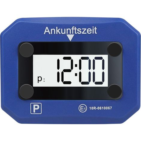 LOGILINK PARCMÈTRE NUMÉRIQUE CERTIFIÉ KBA AVEC ACTIVATION AUTOMATIQUE, AFFICHAGE 24 HEURES, DATE ET HEURE, LUMIÈRE SOS