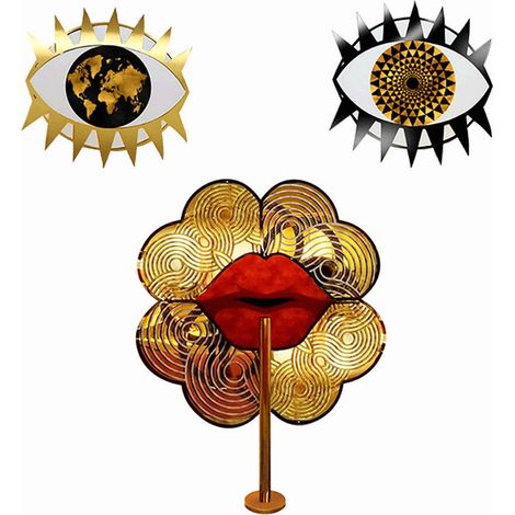 Goldene Gesichtsdekoration 335X15X350 Cm (1/5)