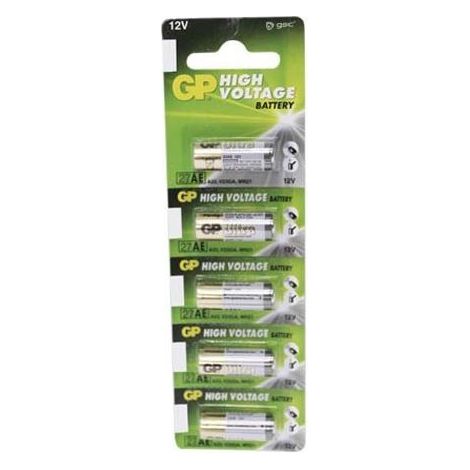Blister 5 Batterien Alkalinas GP 27A 12V GSC 009000176