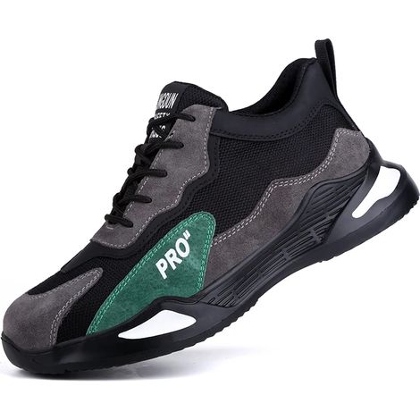 Bottes de sécurité pour hommes, chaussures anti-crevaison, chaussures à embout en acier, chaussures de protection, bottes tactiques, 42 (1/5)