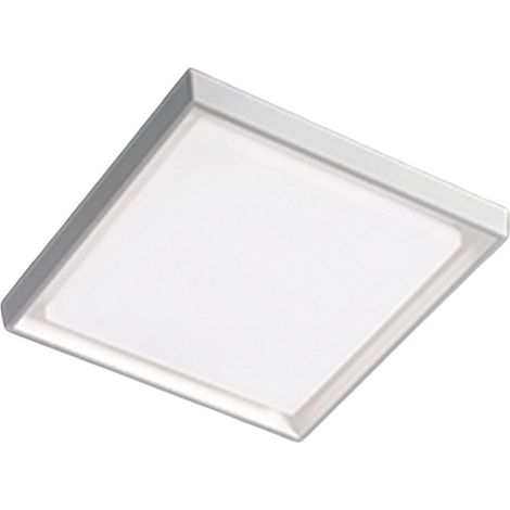 Alu Lampada da Parete e Soffitto in Alluminio Pressofuso Bianco Opaco 30W LED IP54 34x34x5 cm per Illuminazione Interna ed Esterna di Design (1/2)