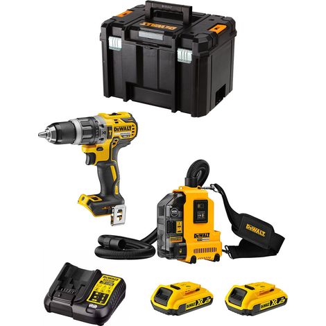 DeWALT Kit DWK212 (DCD796 + DWH161 + 2 x 2,0 Ah + DCB107 + TSTAK VI)