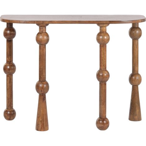 Consola Mango 107X38X81 Bolas Natural Marron (1/5)