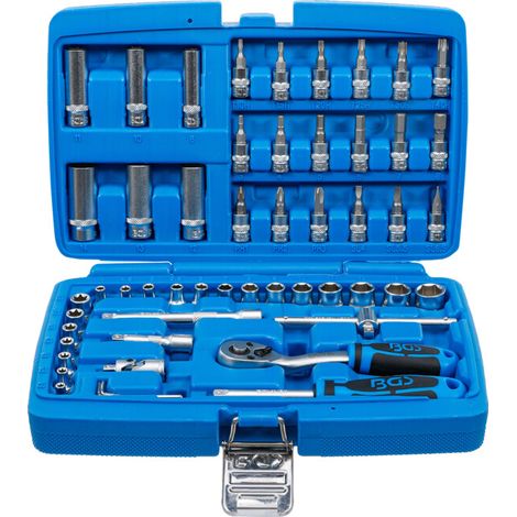 Coffret de douilles 6,3 mm (1/4") 53 pièces BGS