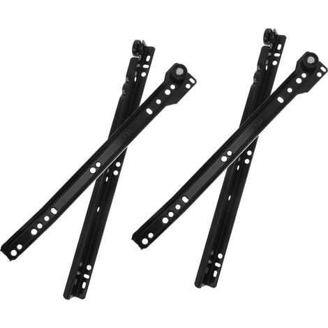 Lot de 2 glissières tiroir à fermeture amortie 12 pouces, fixation par (1/5)