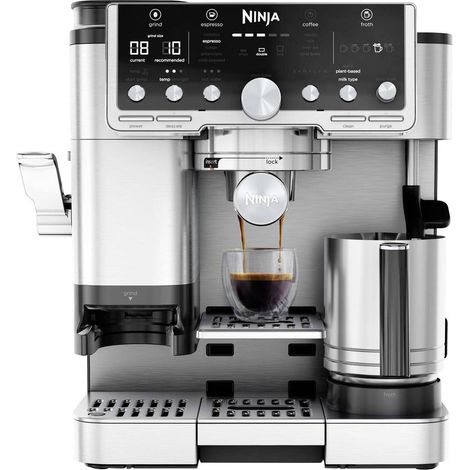 [NEUWERTIG] B-Ware Ninja Luxe Cafe Pro Espressomaschine Kaffeemaschine Schwarz Edelstahl 1650 W307 (1/2)