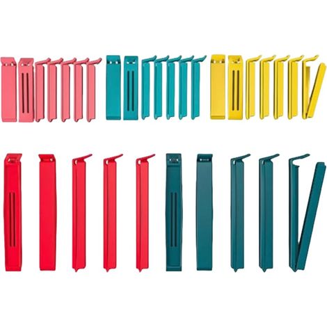 103 virgule 391 virgule 71 Bevara Lot de 30 clips d étanchéité couleurs assorties tailles assorties (1/4)