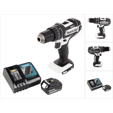 Makita DHP 482 RG1W Perceuse-visseuse à percussion sans fil 18 V 62 Nm + 1x Batterie 6,0 Ah + Chargeur (1/5)