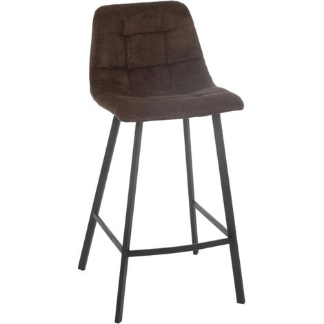 Chaise de Bar Matelassée "Kent" 95cm Marron (1/5)