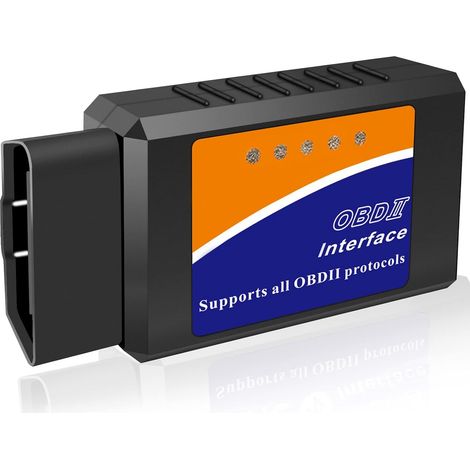 OBD 2 Bluetooth Support Francais Diagnostic Auto Outils Système Moteur Electronique OBD- II Scanner Code Lecteur Balayage Outil Compatible avec Android Windows, Adapté pour Nombreuses Voitures (1/5)