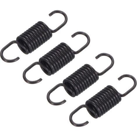 BUNTHAUS 4 pièces Noir Ressorts de Rechange pour Fauteuil inclinable de 68 mm Ressorts de Tension à Double Crochet (1/4)