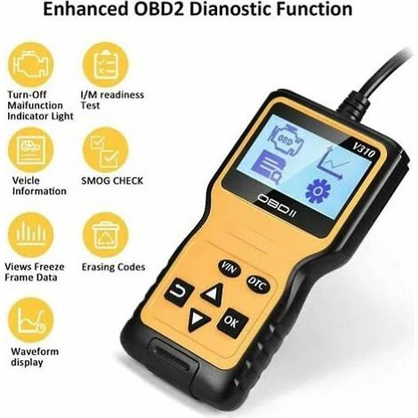 Outil de diagnostic automobile : lecteur et effaceur de codes d'erreur moteur (1/4)