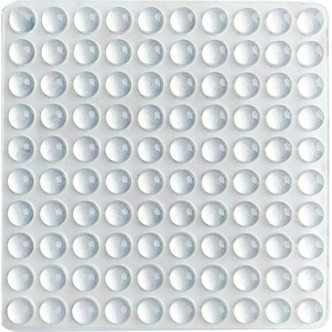 Lot de 100 patins adhésifs pour tiroirs, planches à découper, plateaux en verre, petits meubles et meubles de cuisine, caoutchouc transparent (1/5)