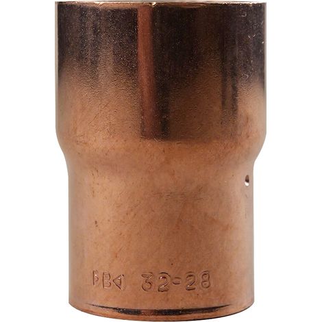 Raccord cuivre réduit à souder - Femelle - Diamètre 32 - 28 mm (1/2)