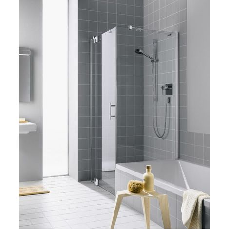 Kermi Paroi latérale Filia XP TVD 0800x 1600 BV : 775-800 SIHG verre trempé transparent (1/5)