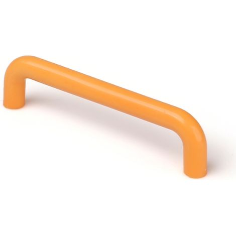 Bolsa con 6 asas de plástico con acabado naranja, dimensiones: 105x10x27mm entrepuntos: 96mm - (1/5)