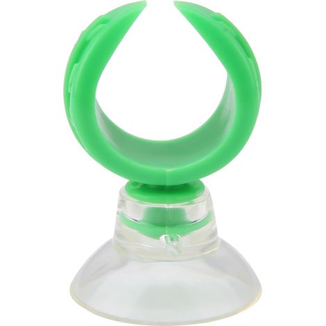 Support de Tube en Forme de Feuille pour Aquarium, Vert, Diamètre Intérieur 14.6mm (1/5)