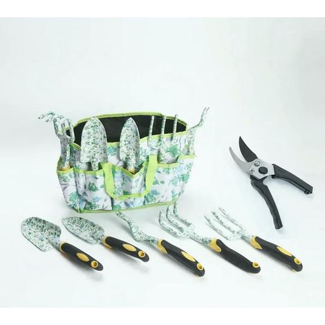 Verdicktes Gartenwerkzeug-Set, Aluminium-Magnesium-Legierung, kleine Schaufel, Rechen, Schere, Outdoor-Garten-Set