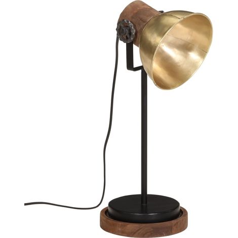 Lampe de bureau 25 W laiton antique 17x17x50 cm E27
