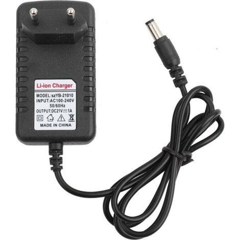 Netzteil für Lithium-Ionen-Akkus mit dickem Kupferkern, 21 V/1 A, 5,5 x 2,5 mm Anschluss, EU-Stecker (1/4)