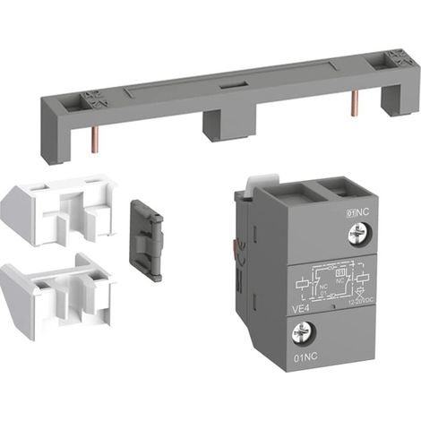 Interblocco meccanico elettronico 690V 1NC+1NA su guida DIN ABB VEM4 (1/3)