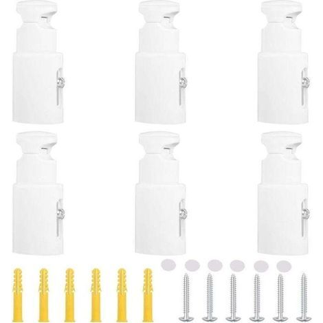 Set mit 6 Handtuchhaltern, Heizkörperhalterung aus Gusseisen, verstellbare Heizkörperstütze, geeignet für gerade oder gebogene Badezimmerheizkörper (1/5)