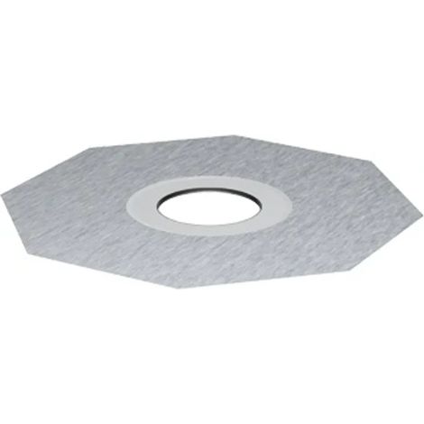 ACO Flangia a letto sottile D125 Parte stampata con vello, 2040.00.01