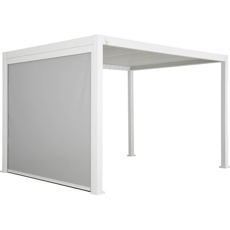 sweeek - Pergola mit Lamellendach Triomphe 3x4m mit Markise 3m