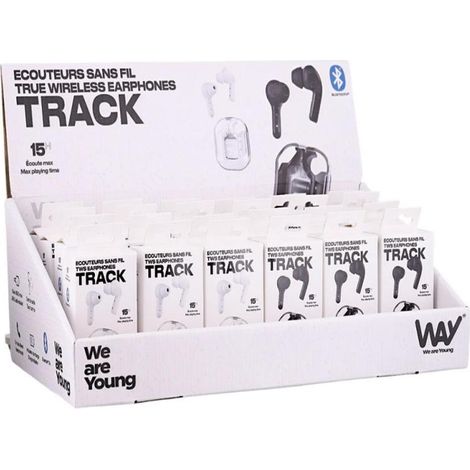 Pack TNB Way Display + Écouteurs TWS 24 pistes / 12 Noirs - 12 Blancs / Étui avec indicateur de charge / Tactile (1/5)