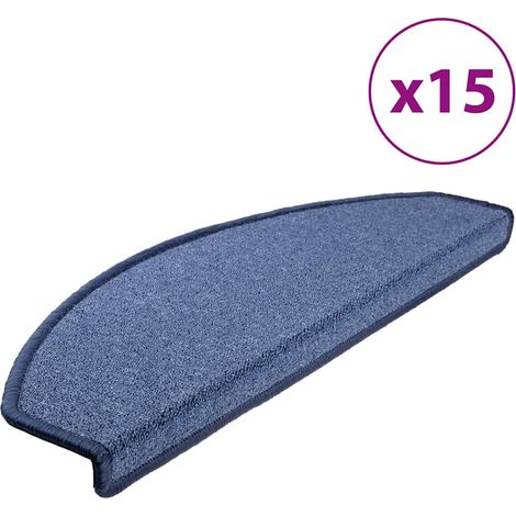 Maison Exclusive - 15 Stk. Treppenmatten Blau 65 x 24 x 4 cm (1/5)