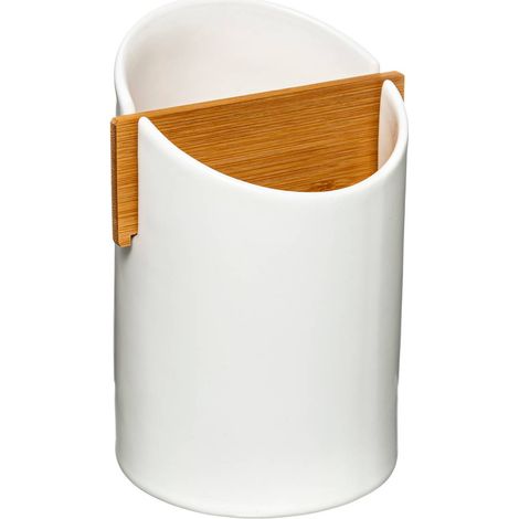 Vaso portautensili a 2 scomparti seramik bianco - 5five (1/4)