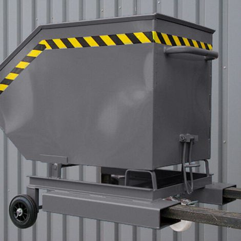 STIER Kastenwagen mit Rollen + Einfahrtaschen 300kg 500l anthrazitgrau (1/4)