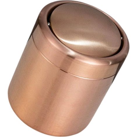 Miniatur Mülleimer mit Deckel aus Edelstahl Runder Kleiner