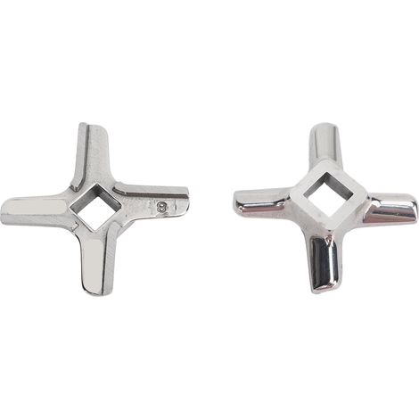 Toivize 8EJ Edelstahl-Fleischwolfmesser Ø5,5cm 2-teiliges Set für präzises und langlebiges Zerkleinern (1/5)