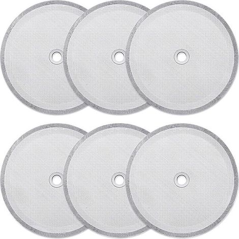 Plus - Acier inoxydable - Réutilisable - Universel - Filtres de remplacement pour filtre à café français - Convient pour 8 tasses - 6 pièces (1/5)
