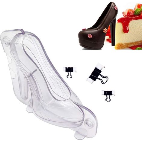 Moule à gâteau 3D en forme de talon haut, moule à gâteau au chocolat, décoration pour gâteau de mariage