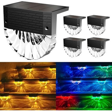 Outdoor Solar Light with 4 LEDs - 3 Modes, IP65 Waterproof, Auto ON/OFF for Garden - Warm White/RGB [Energy Class E] (1/5)