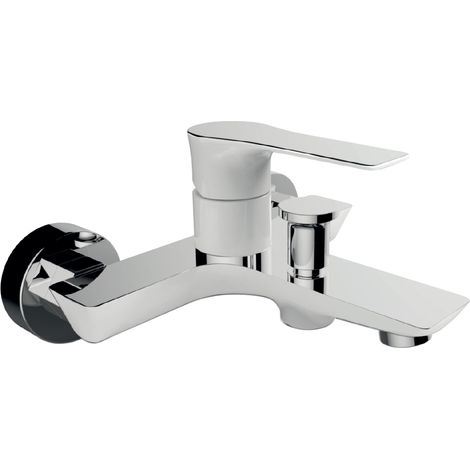 Essebagno Lover miscelatore vasca-doccia meccanico bianco cromato