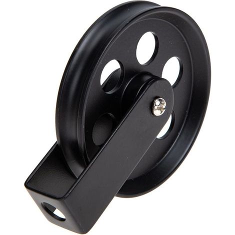 Ecleanfy - Roue de poulie vintage en fer pour applique murale – Charge maximale 150kg – Diamètre de corde 10mm – Pour cuisine et salle de bain (1/5)