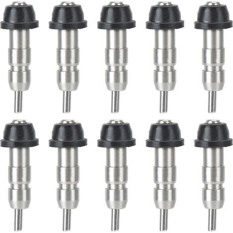 Lot 10 mamelons eau – acier inoxydable – poulet / poussins – volaille – ferme fournitures (1/5)