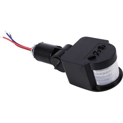 Infrarot-PIR-Bewegungsmelder 85–220 V – Reichweite bis zu 12 m – Einstellbare Beleuchtungsstärke 2–2000 Lux – Offene Montage für den Innen- und Außenbereich (1/5)