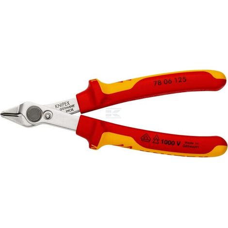 KNIPEX 78 06 125 Electronic Super Knips® VDE aislados con fundas multicomponentes, según norma VDE 125 mm (1/5)